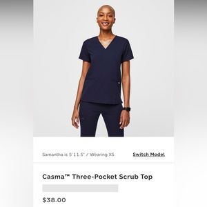 Figs Casma three pocket scrub top women’s small